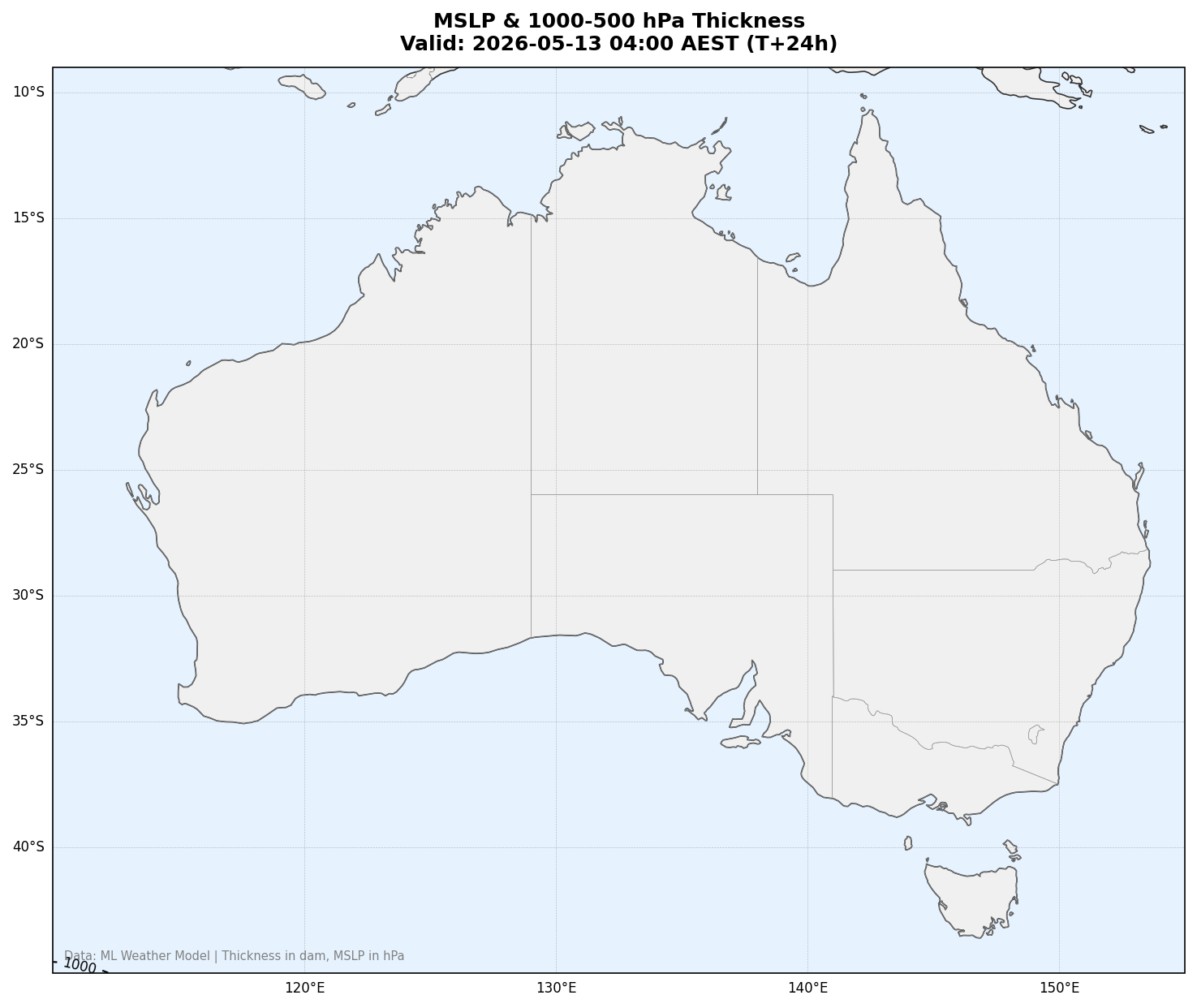 MSLP & Thickness